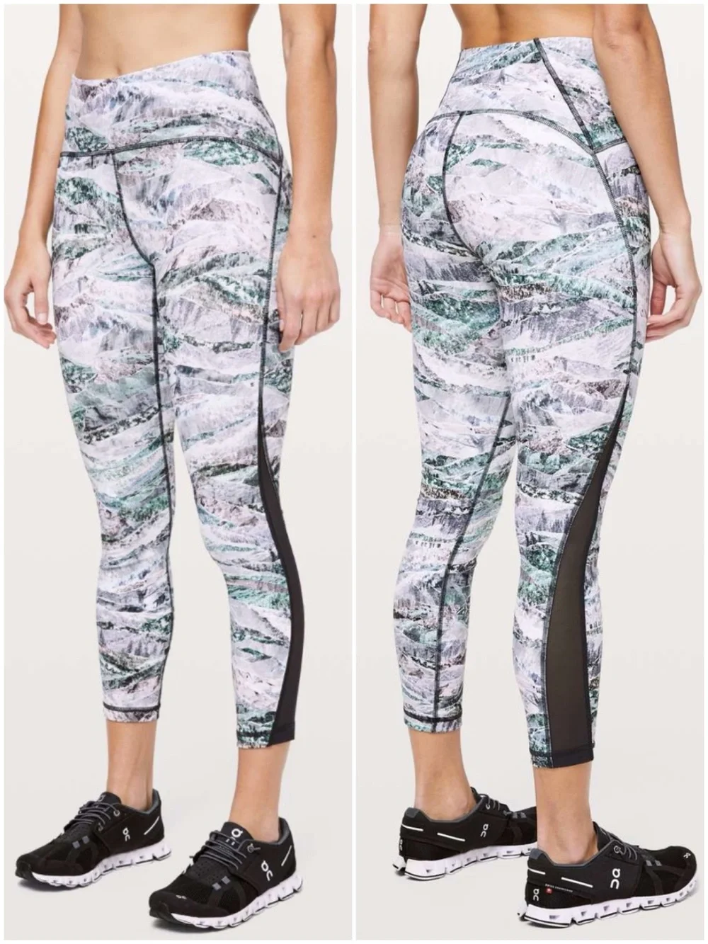 LULULEMON Women’s Size 8 Springscape Multi/Obsidian Train Times Pant 25